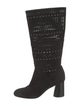 Donald Pliner Suede Studded Accents Boots