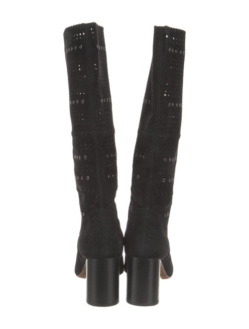 Donald Pliner Suede Studded Accents Boots