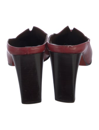 Donald Pliner Leather Leather Trim Embellishment Mules