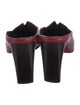 Donald Pliner Leather Leather Trim Embellishment Mules