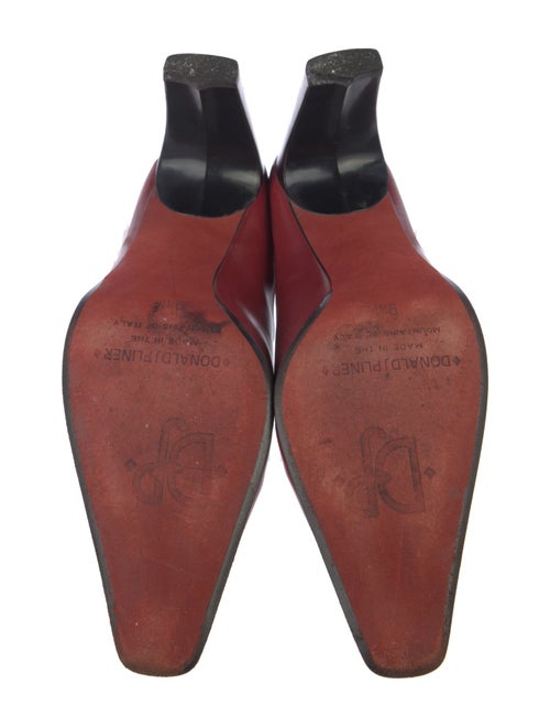 Donald Pliner Leather Leather Trim Embellishment Mules