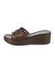 Donald Pliner Leather Slides