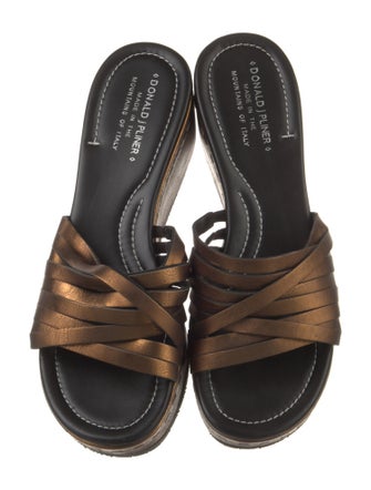 Donald Pliner Leather Slides