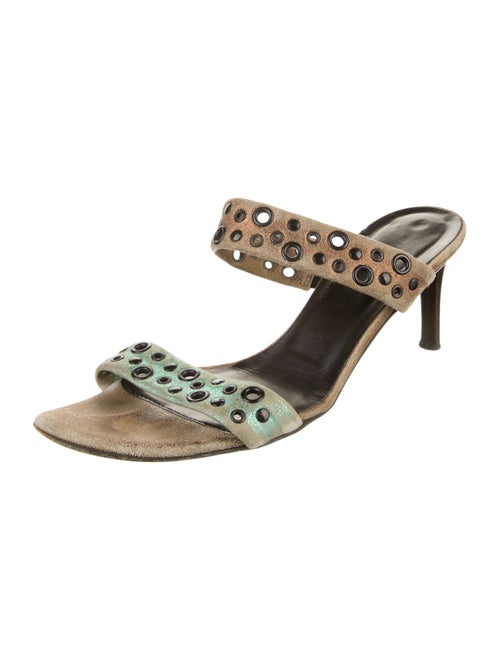 Donald Pliner Suede Slides