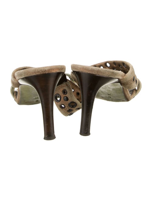 Donald Pliner Suede Slides