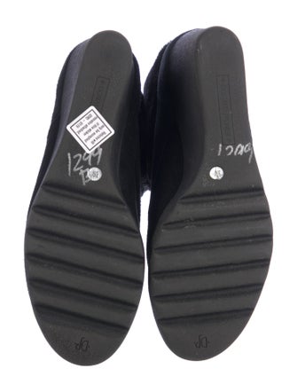 Donald Pliner Suede Fur Trim Lace-Up Boots