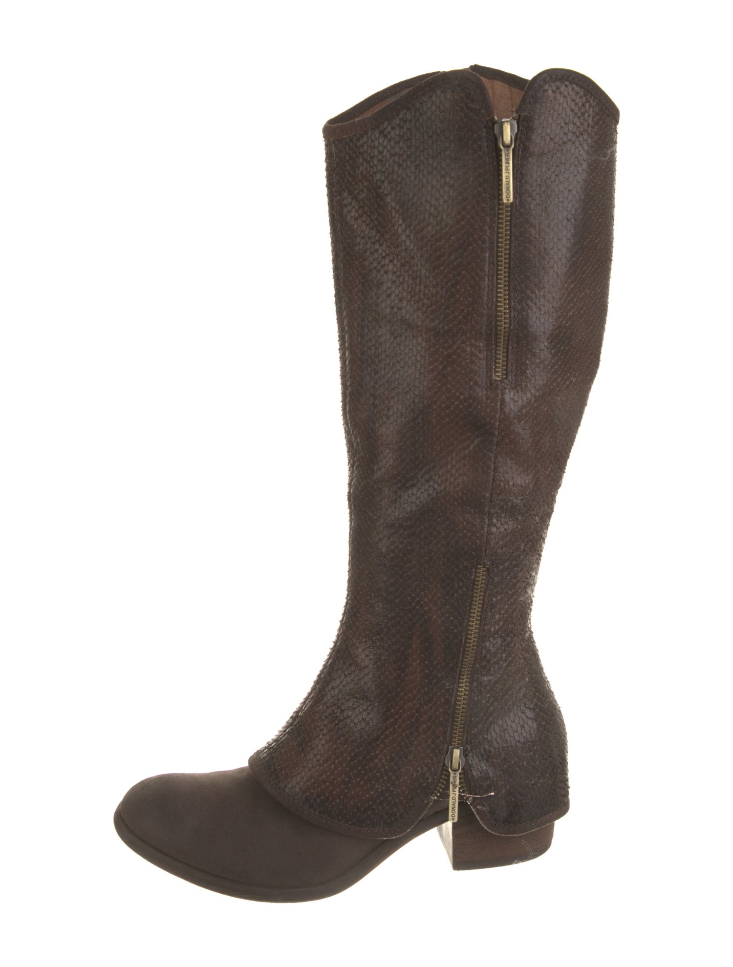 Donald Pliner Embossed Leather Riding Boots