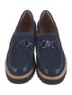 Donald Pliner Patent Leather Leather Trim Embellishment Loafers