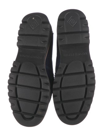 Donald Pliner Patent Leather Leather Trim Embellishment Loafers