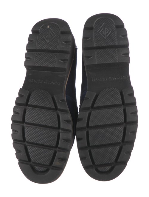 Donald Pliner Patent Leather Leather Trim Embellishment Loafers