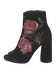Donald Pliner Suede Floral Print Boots