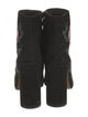 Donald Pliner Suede Floral Print Boots