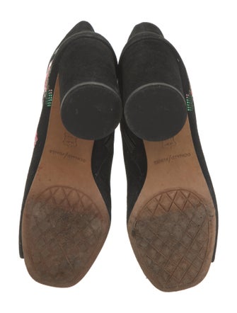 Donald Pliner Suede Floral Print Boots