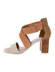 Donald Pliner Suede Colorblock Pattern Sandals