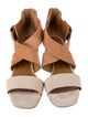 Donald Pliner Suede Colorblock Pattern Sandals