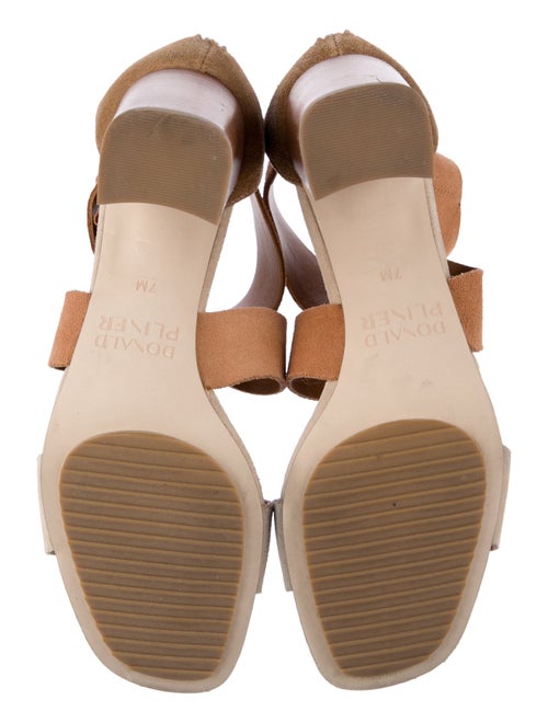 Donald Pliner Suede Colorblock Pattern Sandals