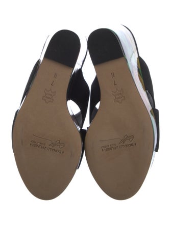 Donald Pliner Floral Print Slides