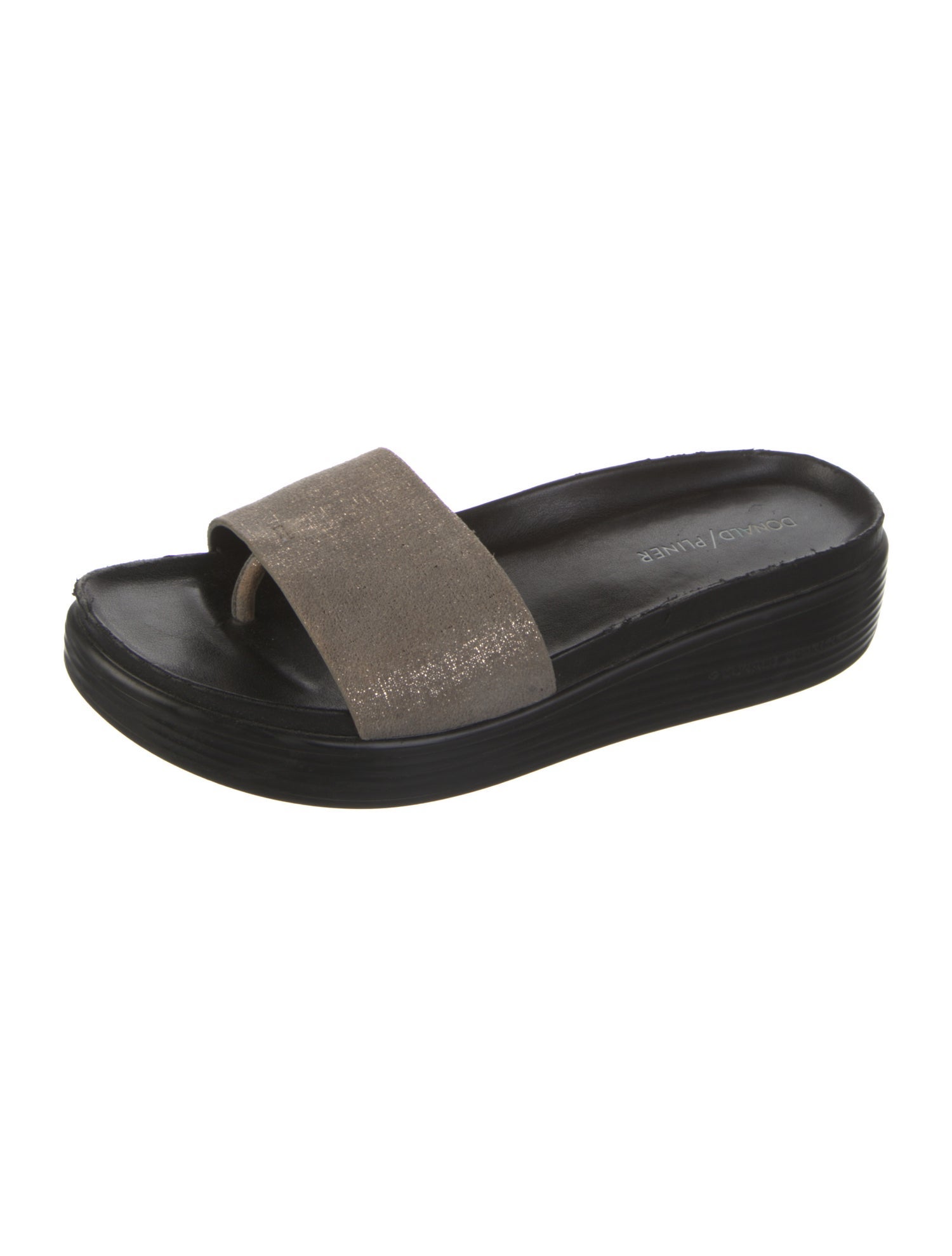 Donald Pliner Suede Slides