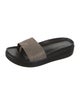 Donald Pliner Suede Slides