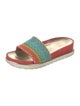 Donald Pliner Suede Printed Slides