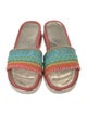 Donald Pliner Suede Printed Slides