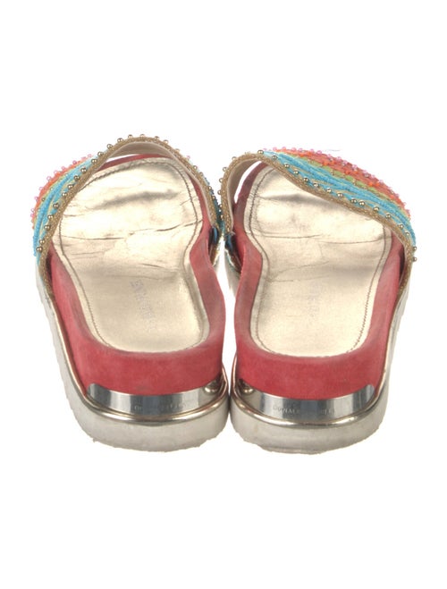 Donald Pliner Suede Printed Slides