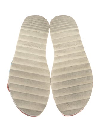 Donald Pliner Suede Printed Slides