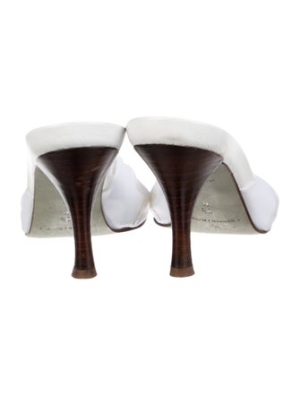 Donald Pliner Leather Floral Print Slides