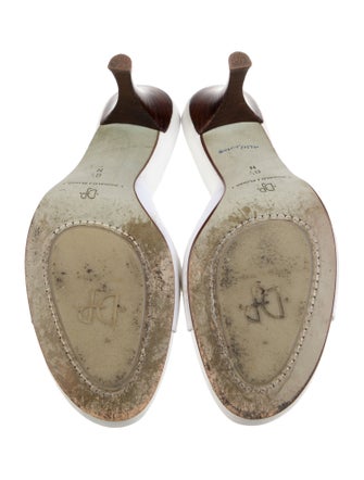 Donald Pliner Leather Floral Print Slides