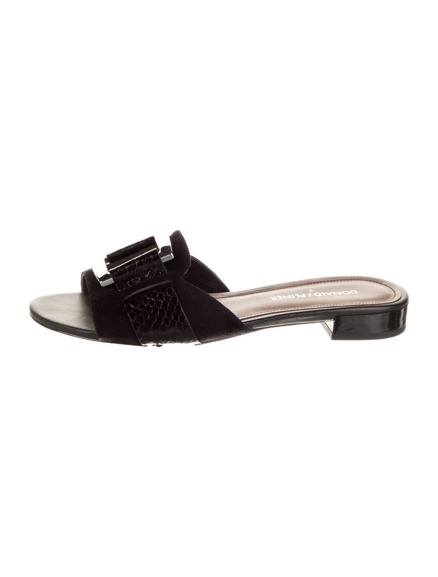 Donald Pliner Suede Slides