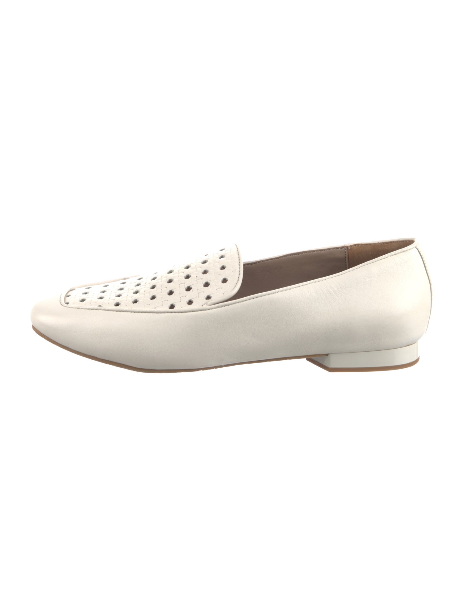 Donald Pliner Leather Cutout Accent Loafers