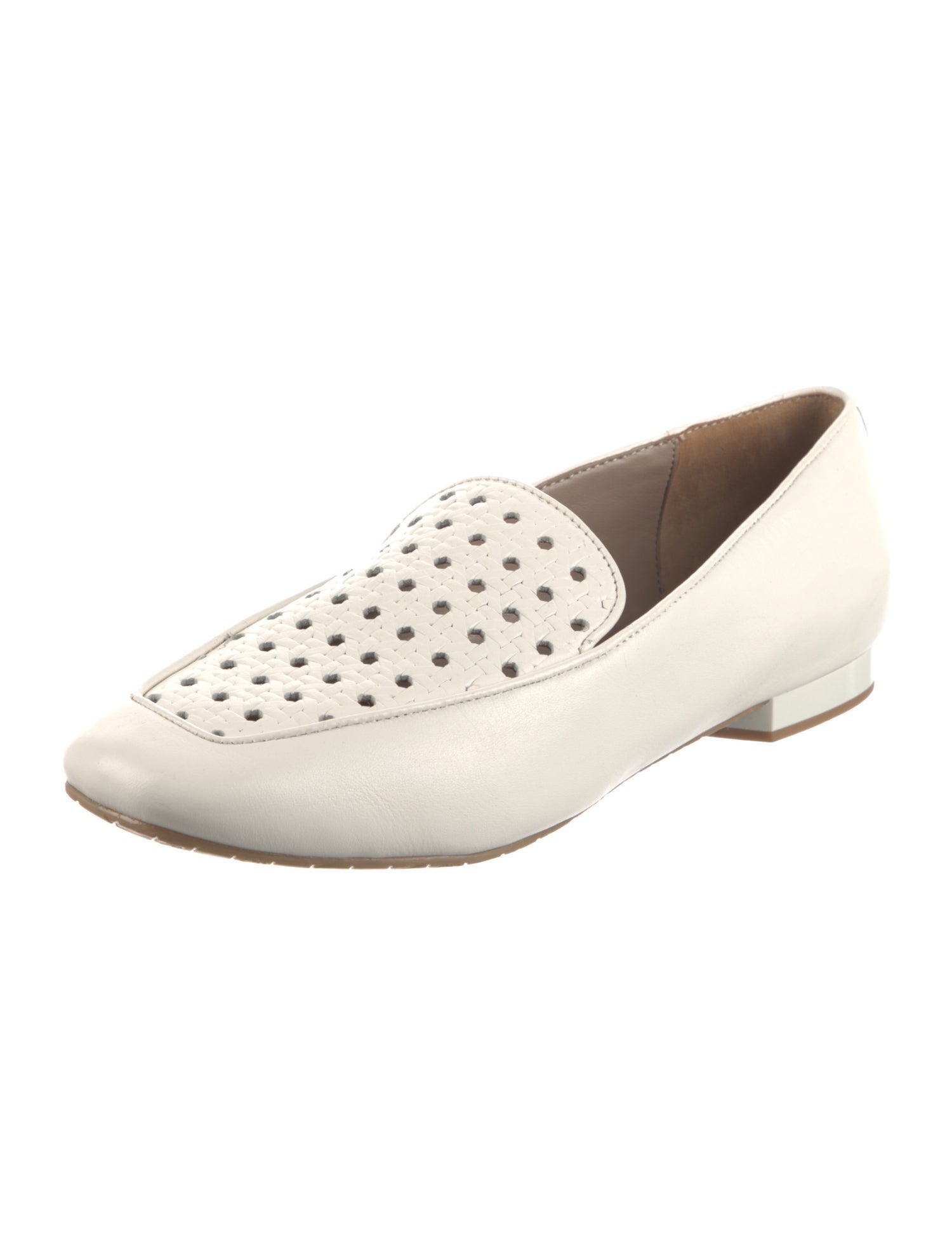 Donald Pliner Leather Cutout Accent Loafers