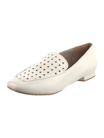 Donald Pliner Leather Cutout Accent Loafers
