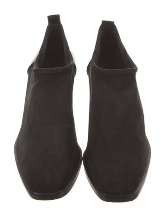 Donald Pliner Suede Leather Trim Embellishment Boots