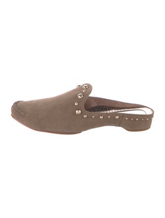 Donald Pliner Suede Studded Accents Mules