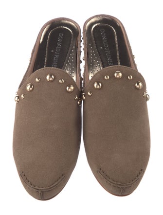 Donald Pliner Suede Studded Accents Mules