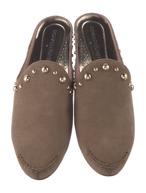 Donald Pliner Suede Studded Accents Mules
