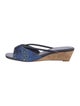 Donald Pliner Leather Printed Slides