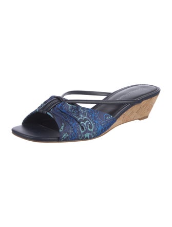 Donald Pliner Leather Printed Slides
