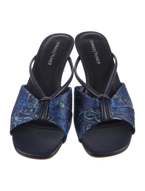 Donald Pliner Leather Printed Slides
