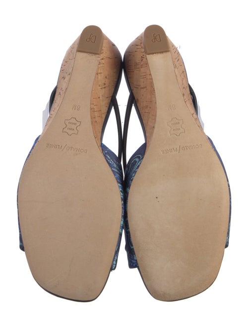 Donald Pliner Leather Printed Slides