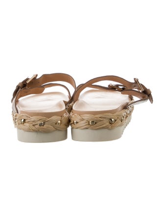 Donald Pliner Leather Studded Accents Slides