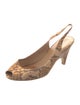Donald Pliner Animal Print Slingback Pumps