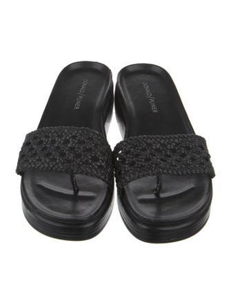 Donald Pliner Leather Slides