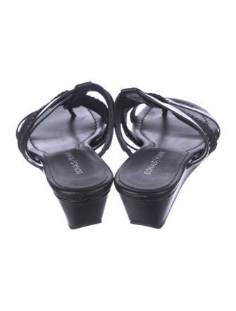 Donald Pliner Leather Slides