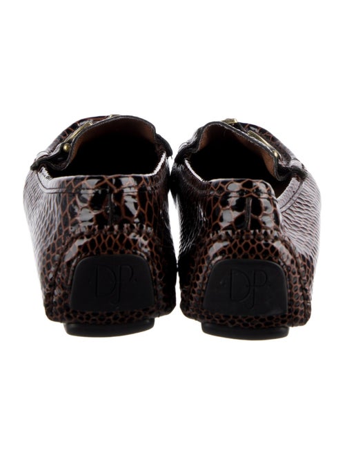 Donald Pliner Patent Leather Printed Loafers