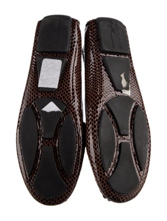 Donald Pliner Patent Leather Printed Loafers