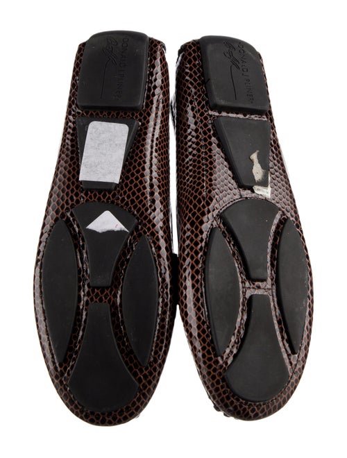 Donald Pliner Patent Leather Printed Loafers