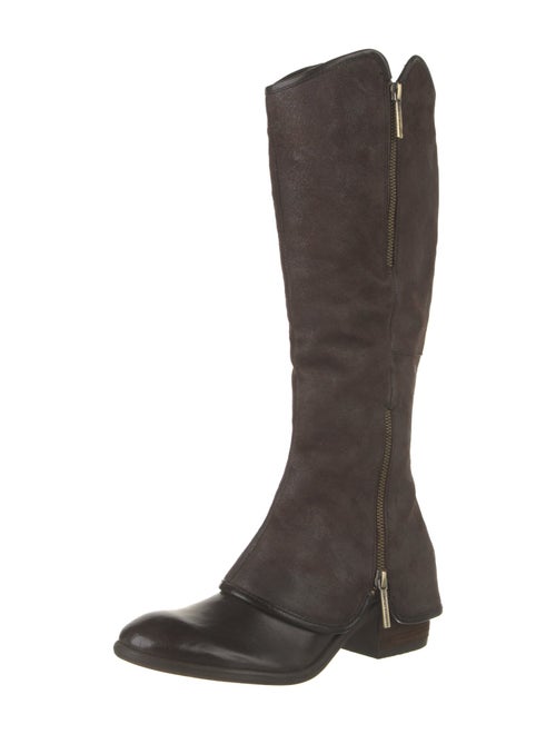 Donald Pliner Suede Printed Riding Boots