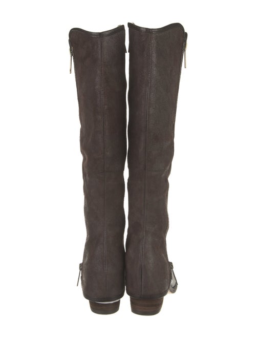 Donald Pliner Suede Printed Riding Boots